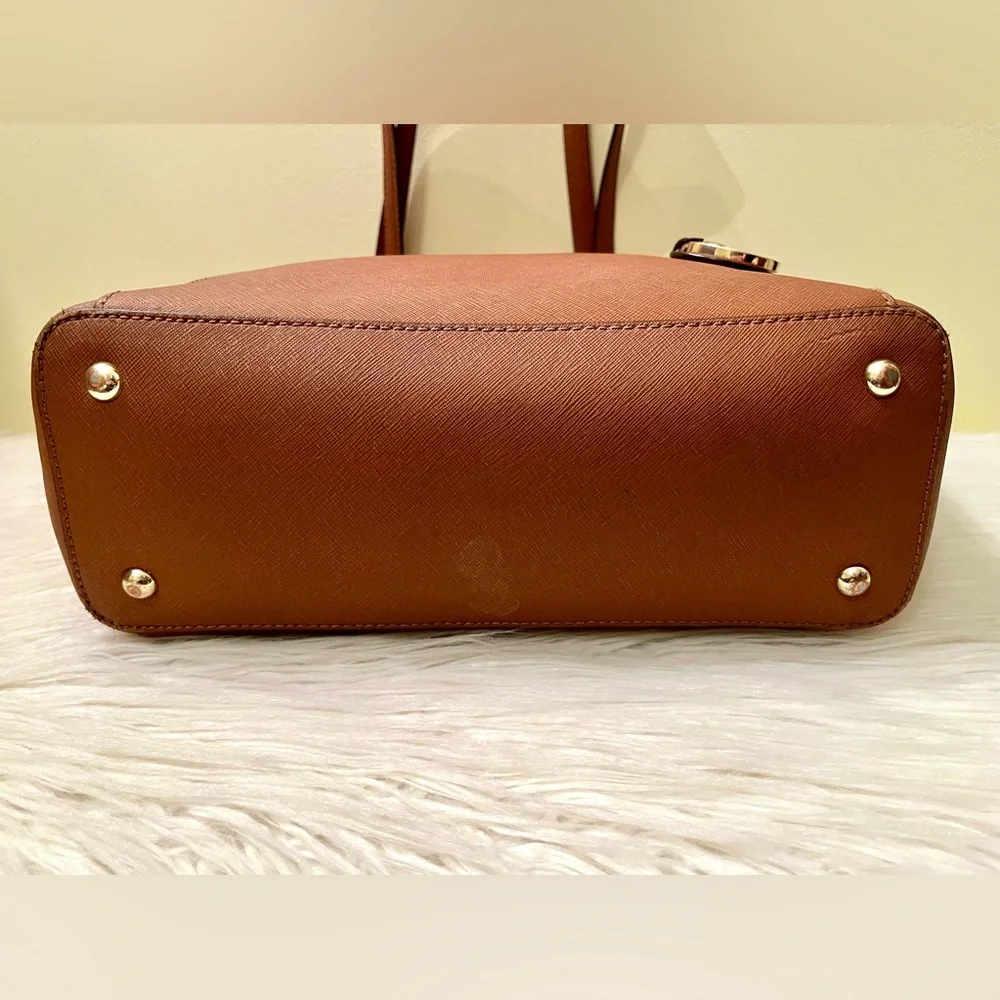 Michael Kors Jet Set Large Brown Saffiano Leather Tote Bag